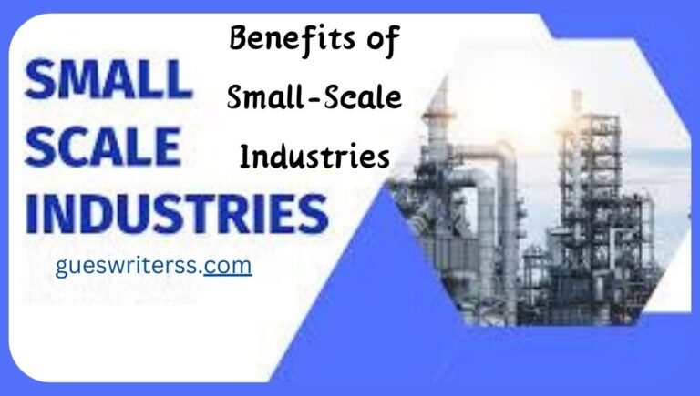 Benefits of Small-Scale Industries