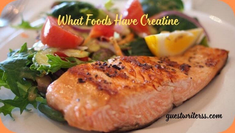 What foods have creatine